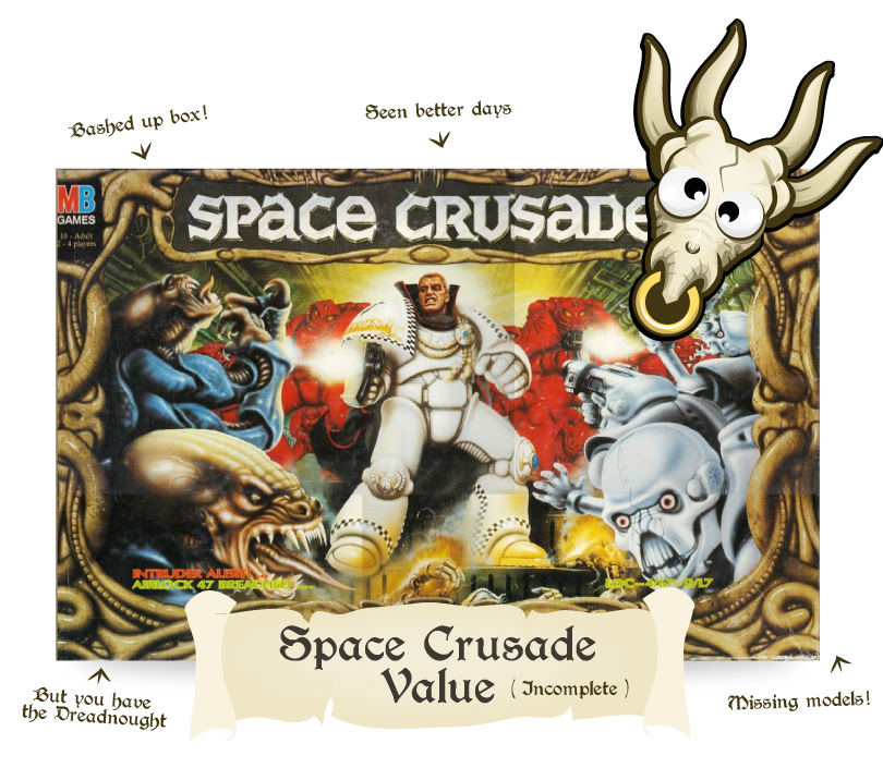 what is an incomplete space crusade worth?