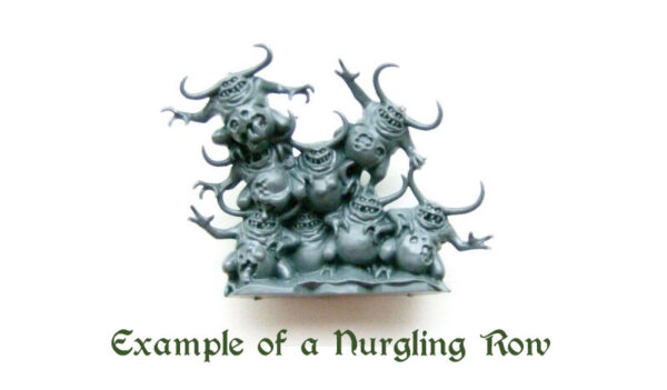 Buy single rows of plastic Nurglings (cluster)