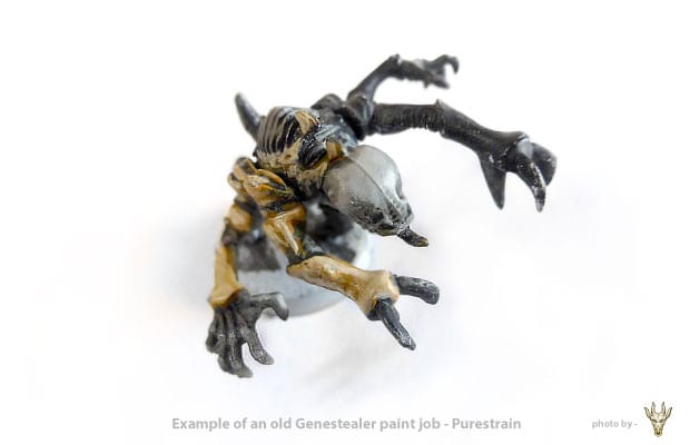 The evolution of Genestealers - Space hulk Genestealer paint job