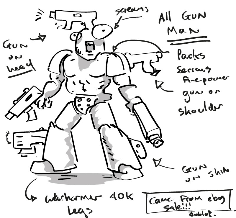 What are Warhammer conversions mega guns!