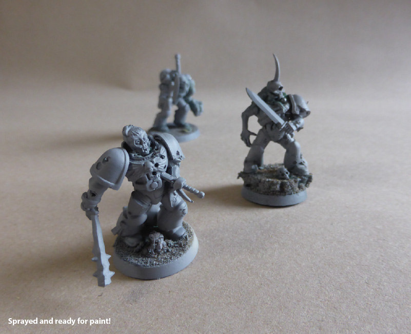 How do you make a miniature conversion? Primed and ready for paint! 