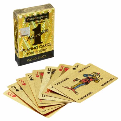 Card games for under £10 - gold playing cards!